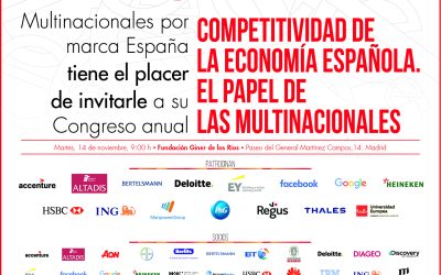 Congreso Anual 2017 – 14 de noviembre: “Competitividad de la economía española. El papel de las multinacionales”